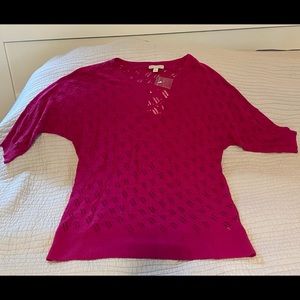 Sweater with 3/4 quarter length sleeve